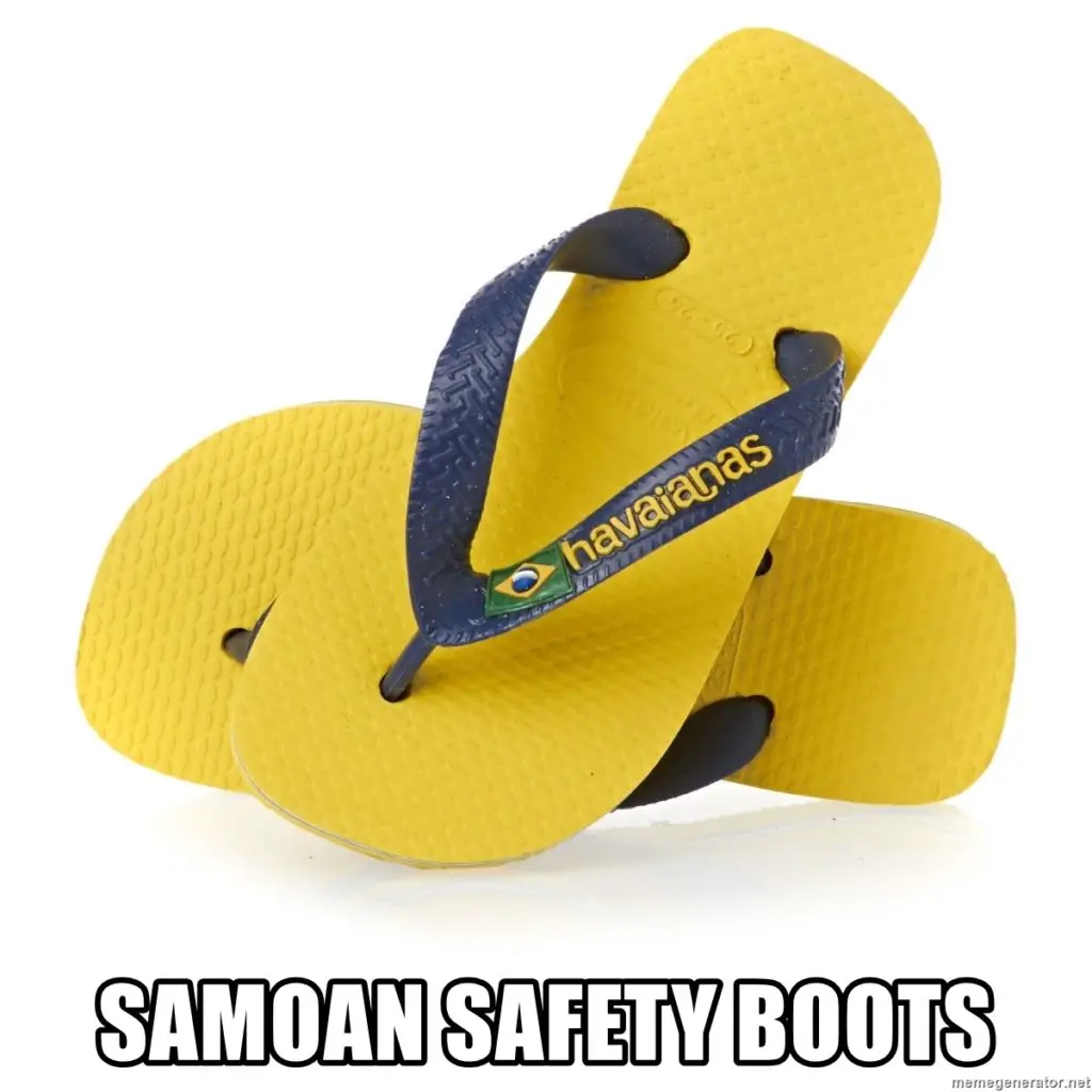 Meme: Samoan Safty Boots