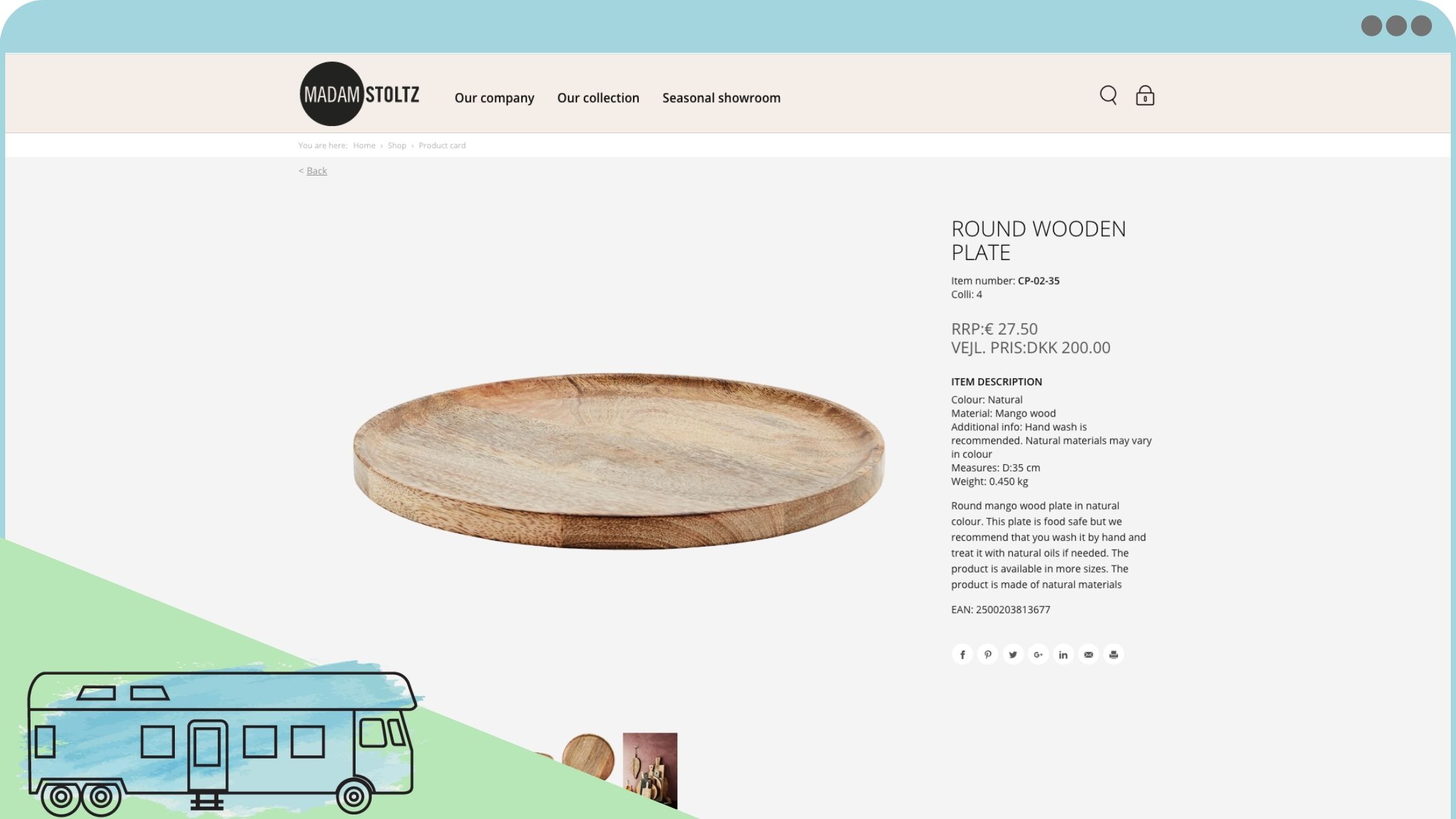 Wooden plates in Nordic Design